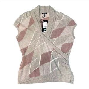 ESCADA Asymmetrical Sweater Vest Top